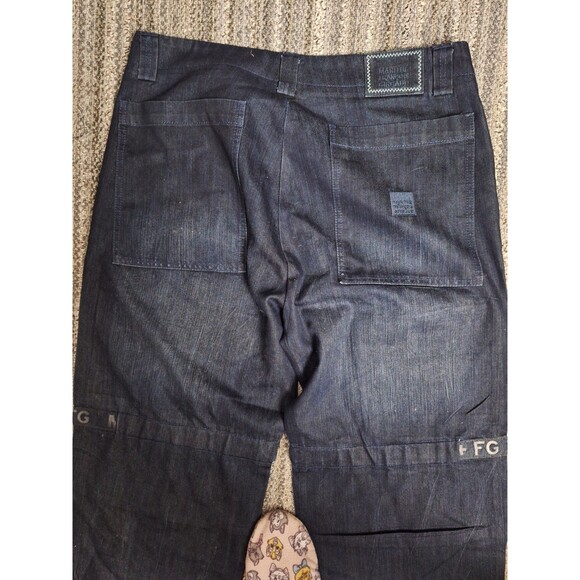 Y2K Marithe Francois Girbaud Wide Leg Baggy Jeans Men's 40x34 Shuttle Tape Cargo - Picture 13 of 14